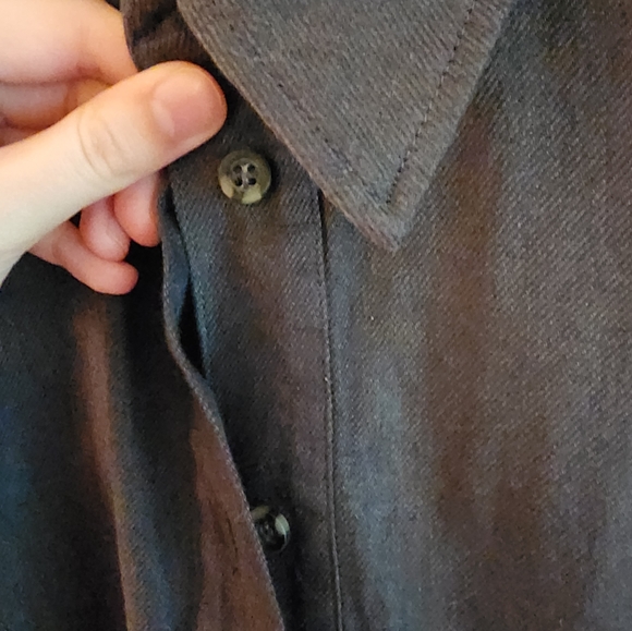 Linen and cotton black dress h&m - Picture 4 of 7